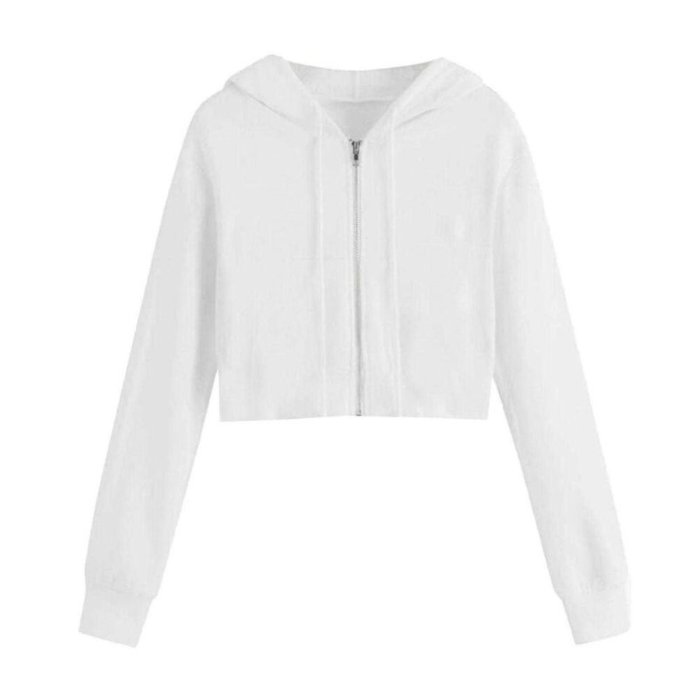 Miso Womens/Ladies Full Zip Hoodie / White
